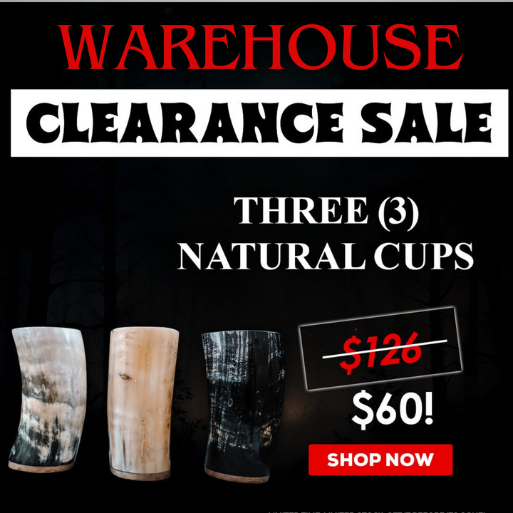 Three natural cups