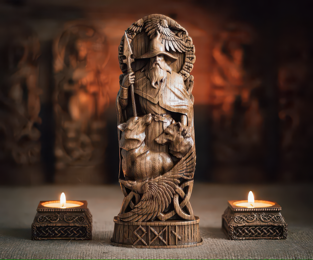 Odin allfather statue