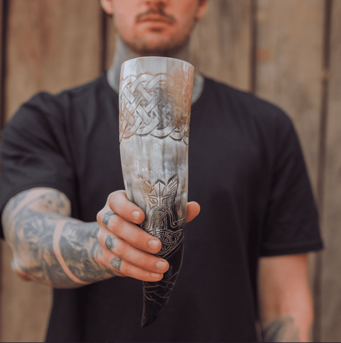 Thor's Thunder Hammer Drinking Horn